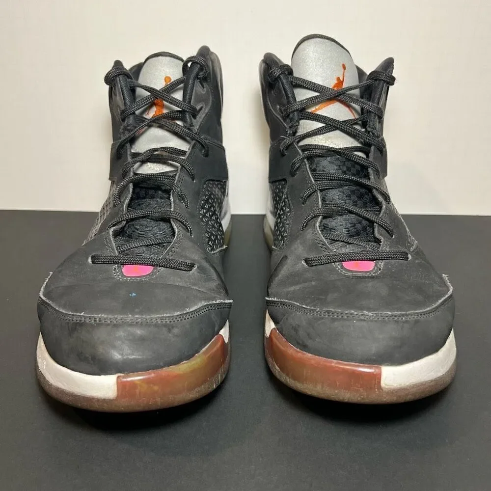 Mens ‘14 AIR JORDAN Flight Remix Black Basketball Shoes / Size 11.5